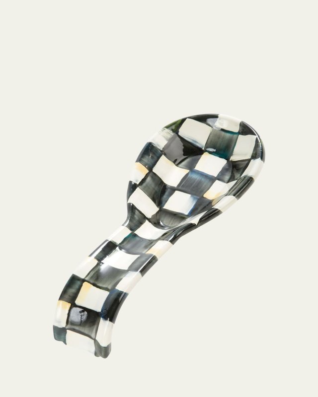 Courtly Check Enamel Spoon Rest